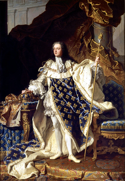 Louis XV par Hyacinthe Rigaud - 1730
